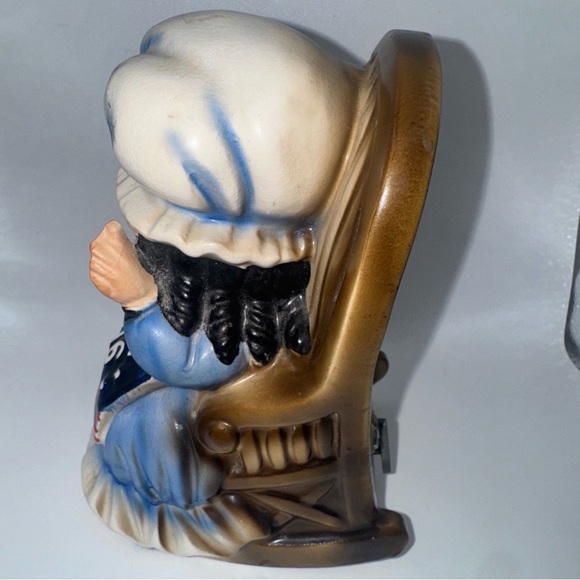 Antique Music Box Yankee Doodle Dandy song 1976 bicentennial Figurine chair vtg - Picture 5 of 9